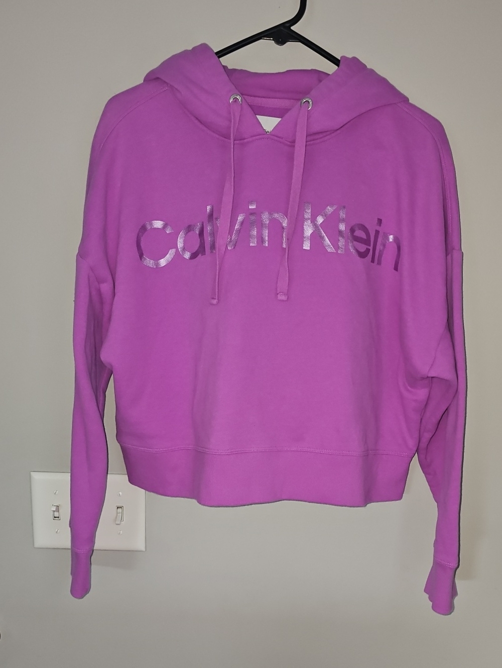 Calvin Klein Womens Purple Hoodie. Great Preowned Condition! Sz Lg!!